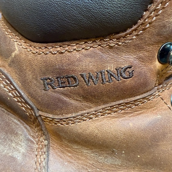 Red Wing Shoes 2235 Men’s Brown Boots Size 9.5 NO LACES - Picture 3 of 11